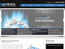 Tablet Screenshot of klmediapartners.com